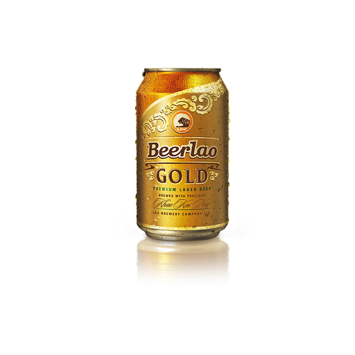 Beerlao Gold 330ml can CHILLED