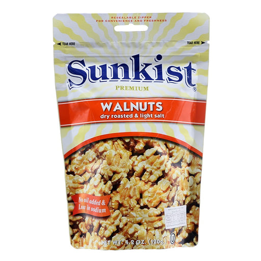Sunkist walnuts dry roasted &light salt 120g