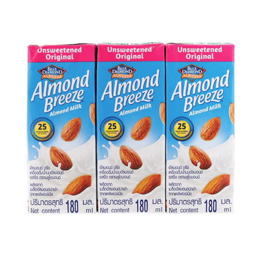 Blue Dimond Almond Breeze Unsweetened 180ml. Pack 3