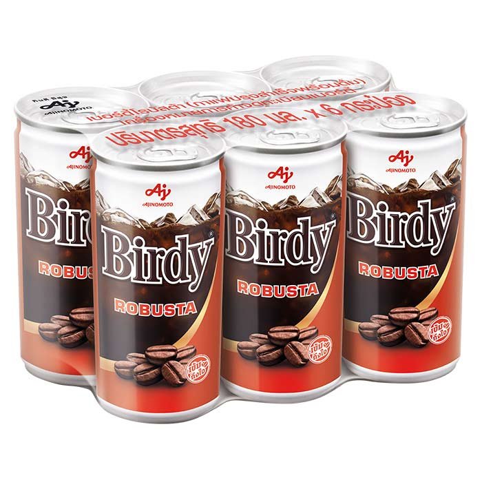 Birdy Robusta Ready to Drink Coffee Size 180ml x 6