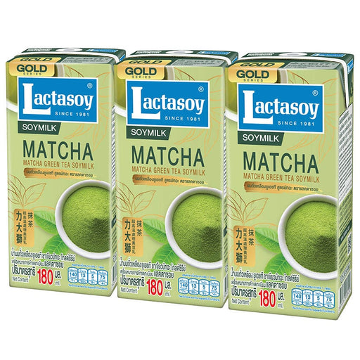 Lactasoy soymilk Matcha green tea 180mlx3pcs