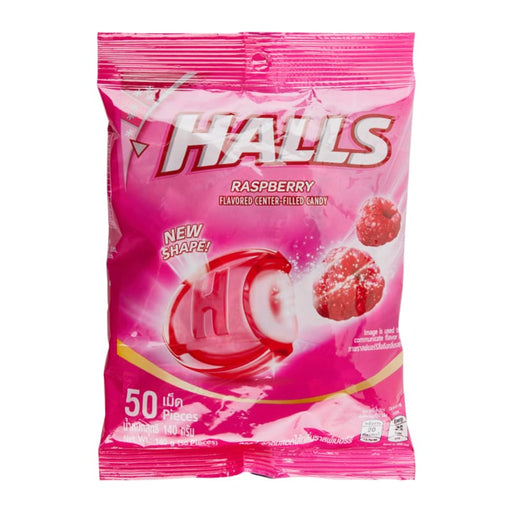 Halls Fresh Raspberry Center-Filled Candy Size 280g Pack of 100pcs