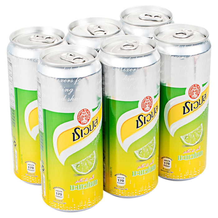SCHWEPPES Lime Soda Size 330ml x 6cans