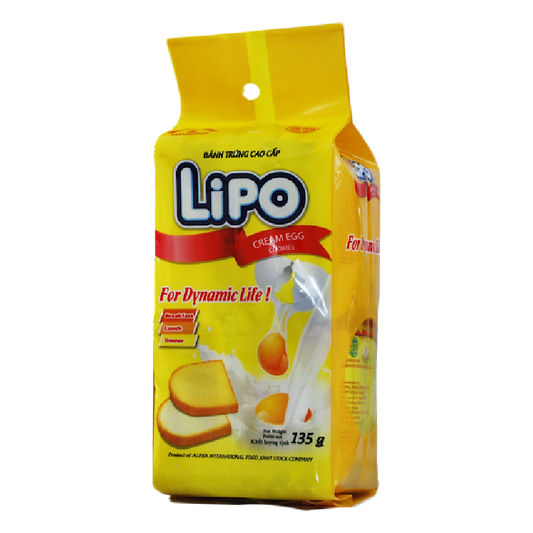 Lipo Cream Egg Cookies Butter Flavour 135g