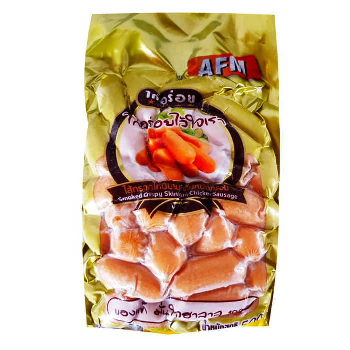 AFM Smoked Crisy Skin Mini Chicken Sausage Pack of 500g
