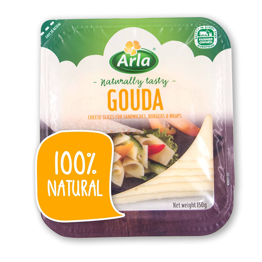 ARLA Gouda Sliced Cheese, 150g - Chilled