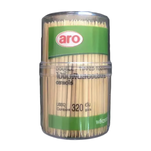 ARO Double Tepped Bamboo Toothpick 320 pcs