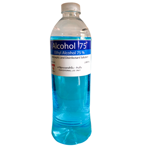 Alcohol 75% Antispetic and Disinfectant Solution ຂະໜາດ 1000 ml