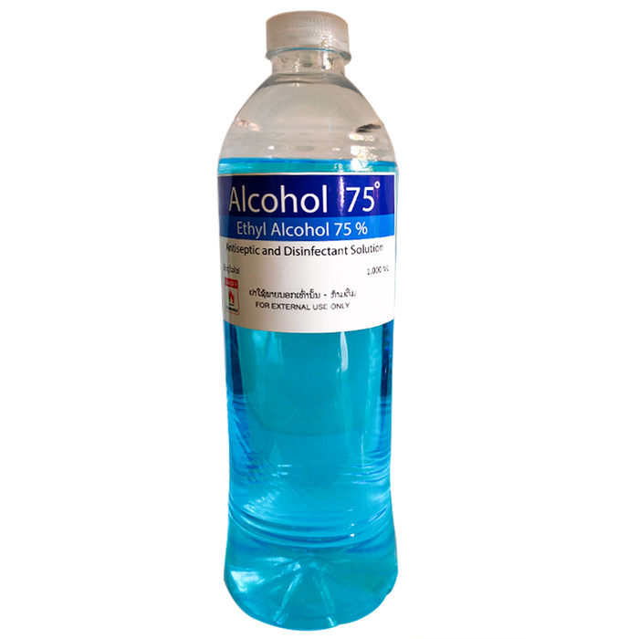 Alcohol 75% Antispetic and Disinfectant Solution ຂະໜາດ 1000 ml