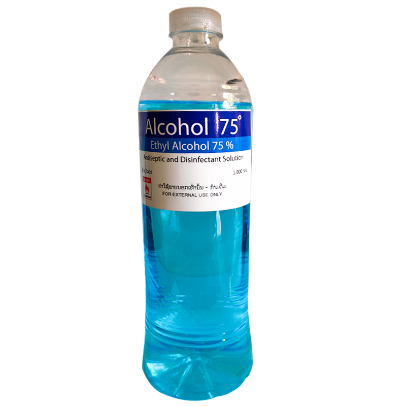 Alcohol 75%  Antispetic and Disinfectant Solution Size 1000 ml