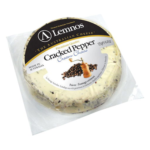 Alemnos Cracked Pepper Cream Cheese 125g