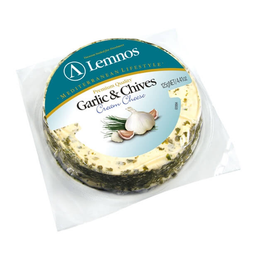 Alemnos Garlic & Chivess Cream Chees 125g