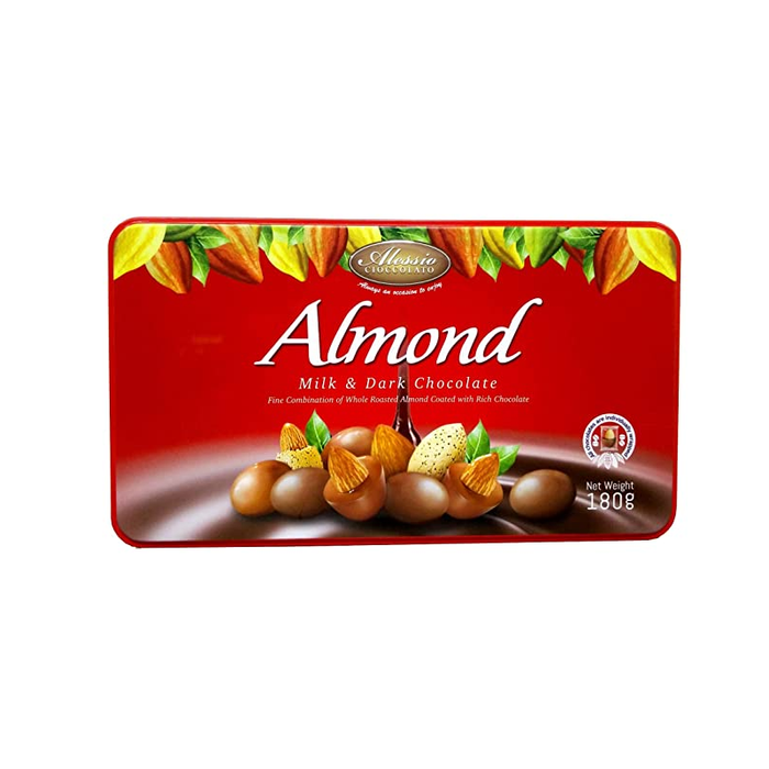 ຊ໋ອກໂກແລັດ ALESSIO ALMOND MILK DARK CHOCOLATE 180 ກຮາມ