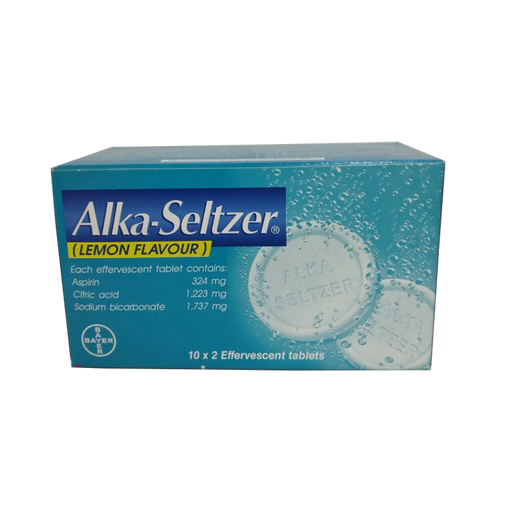 Alka-Seltzer Lemon Flavor 10x2 ເມັດ Effervescent