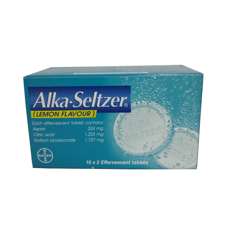 Alka-Seltzer Lemon Flavour 10x2 Effervescent Tablets