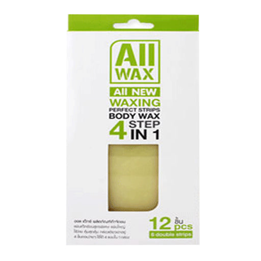 All Wax All New Waxing Perfect Strips Body Wax 4step In1 (Green)