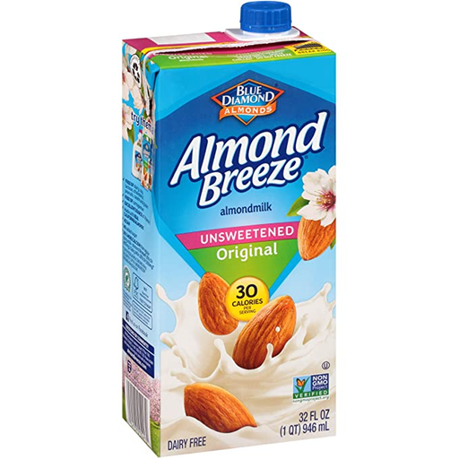 Blue Dimond Almond Breeze Unsweetened Original Almond Milk 946ml