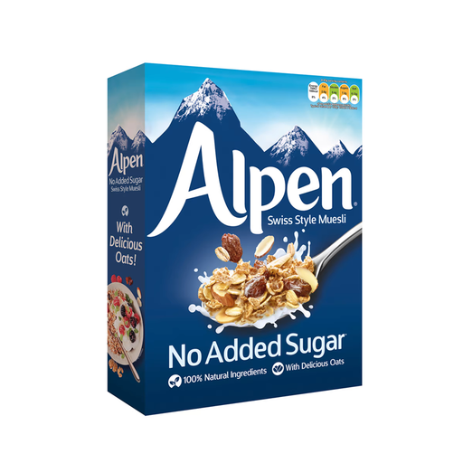 Alpen Swiss Style Muesli No Added Sugar 560g