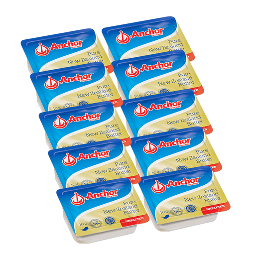 Anchor Pure New Zealand Butter Unsalted 10g Pack 10 pcs