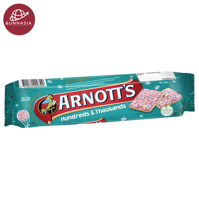 Arnott's Hundreds &amp; Thousands Biscuits 200g 