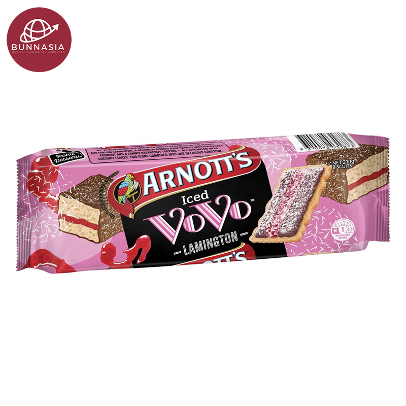 Arnott's Iced VoVo Lamington Biscuits 210g 