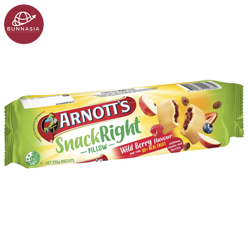Arnott's Snack Rightpillow Biscuits Wild Berry Flavor 250g 