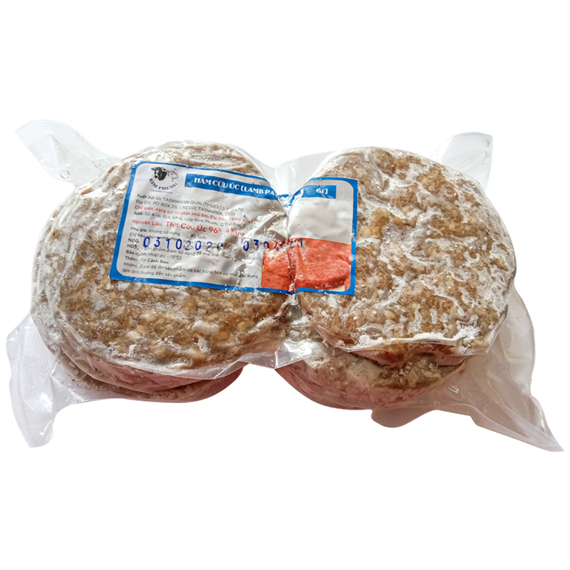 Australian Lamb Patties Size 120g Pack of 10pcs