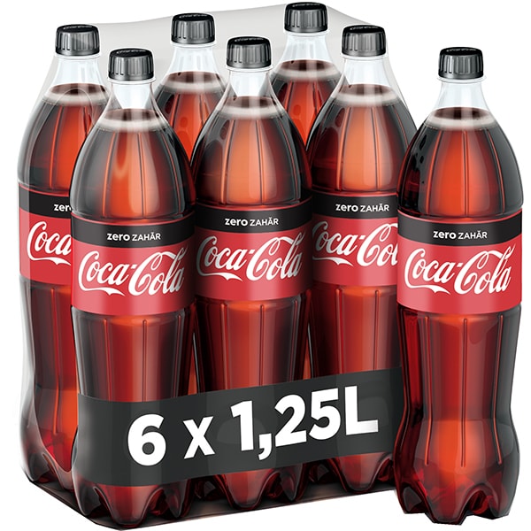 Coca Cola No Sugar Bottle 1.25L x 6