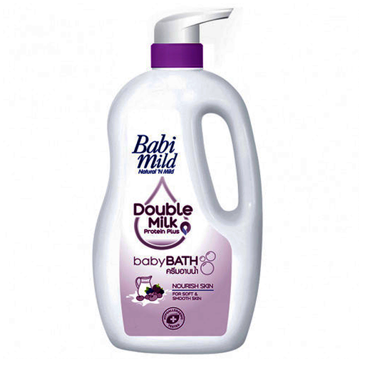 Babi Mild Double Milk Protein Plus baby Bath Nourish Skin for soft &amp; Smooth skin ຂະໜາດ 950ml