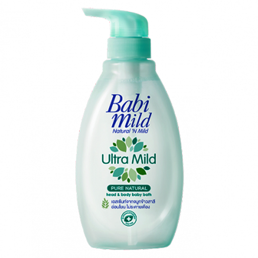 Babi Mild Ultra Mild Pure Natural Head & Body Baby Bath Size 400ml