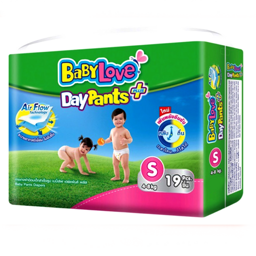 Baby Love Day Pants Plus Baby Pant Diapers Size S 4-8kg For Boys & Girls Pack of 19pcs