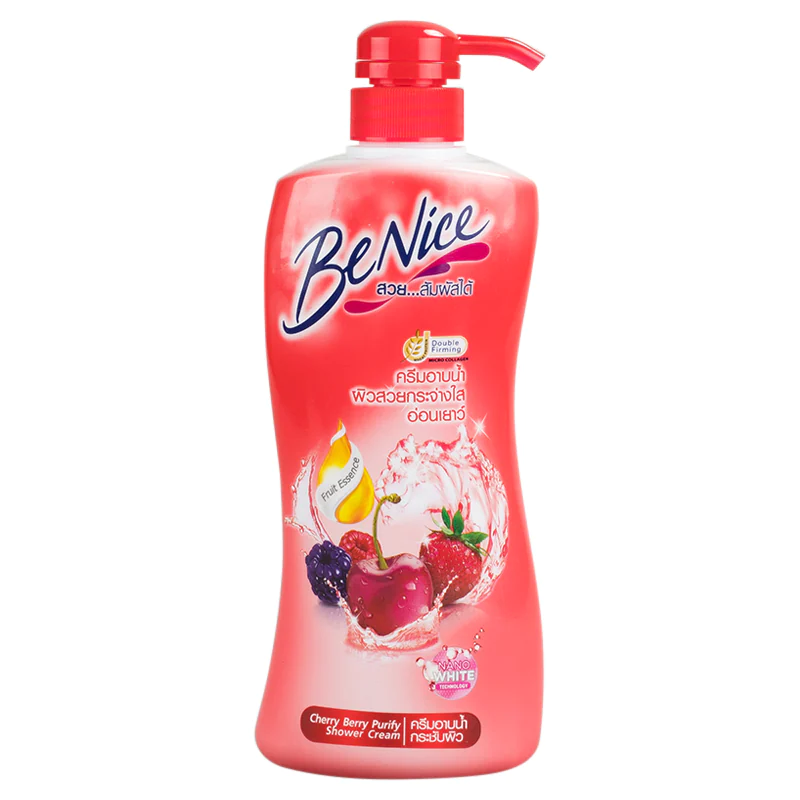 Benice Cherry Berry Purify Shower Cream Firm & White 450ml