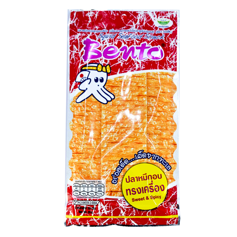 Bento Squid Seafood Snack Sweet & Spicy size 24g