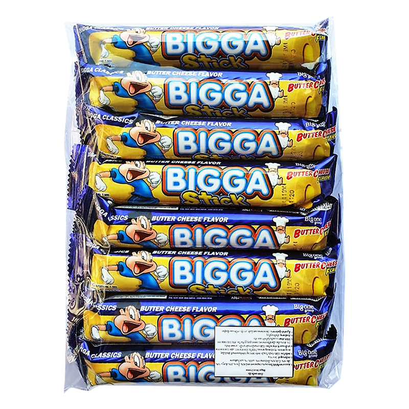Bigga Stick Butter Cheese Flavor 10g ຊອງ 24 ປ່ຽງ