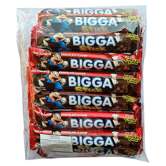 Bigga Stick Chocolate Flavor 10g ຊອງ 24 ປ່ຽງ