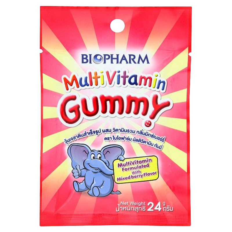 Biopharm Multi Vitamin Gummy Mixberry Flavor Gummy Jelly ຂະໜາດ 24g