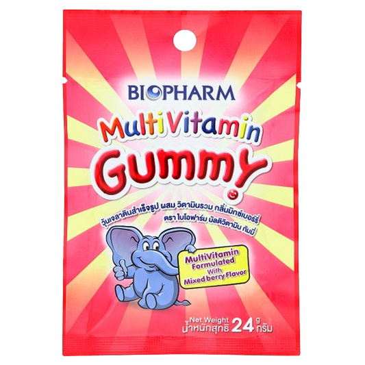 Biopharm Multi Vitamin Gummy Mixberry Flavor Gummy Jelly ຂະໜາດ 24g