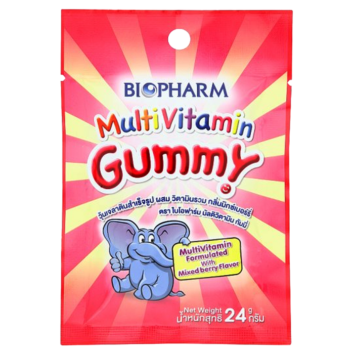 Biopharm Multi Vitamin Gummy Mixberry Flavor Gummy Jelly ຂະໜາດ 24g