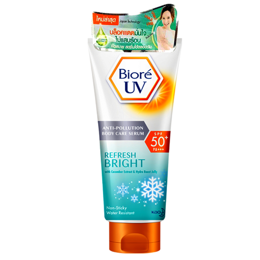 Biore UV Anti-Pollution Body Care Serum Refresh Bright SPF50+ PA+++ Size 150g
