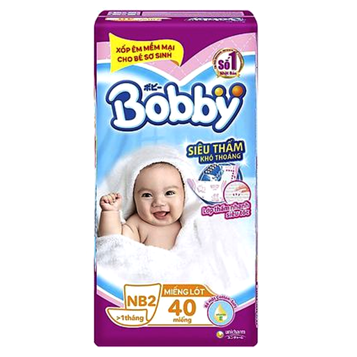 Bobby Tape Diapers For Baby Newborn2 Pack of 40pcs