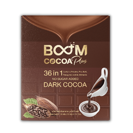 Boom Cocoa Plus 36 in 1 No Sugar Added Dark Cocoa 150g