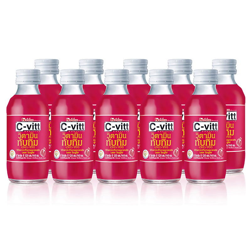 CVitt Vitamin C Drink Pomegranate 140 ml x 10 Bottles — ShoppingD