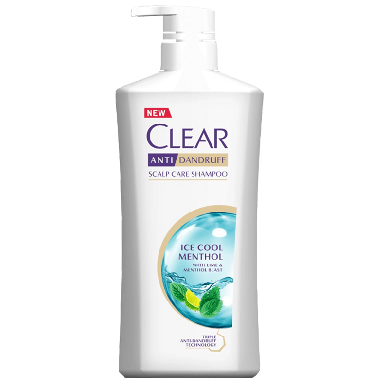 ແຊມພູ CLEAR Anti Dandruff Scalp Care Shampoo Ice Cool Menthol with Lime & Menthol Blast 480ml
