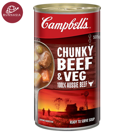 Campbell's Chunky Beef &amp; Veg Soup Flavor 505g 