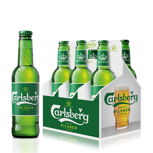 Carlsberg 330ml bottle Pack 6 bottle