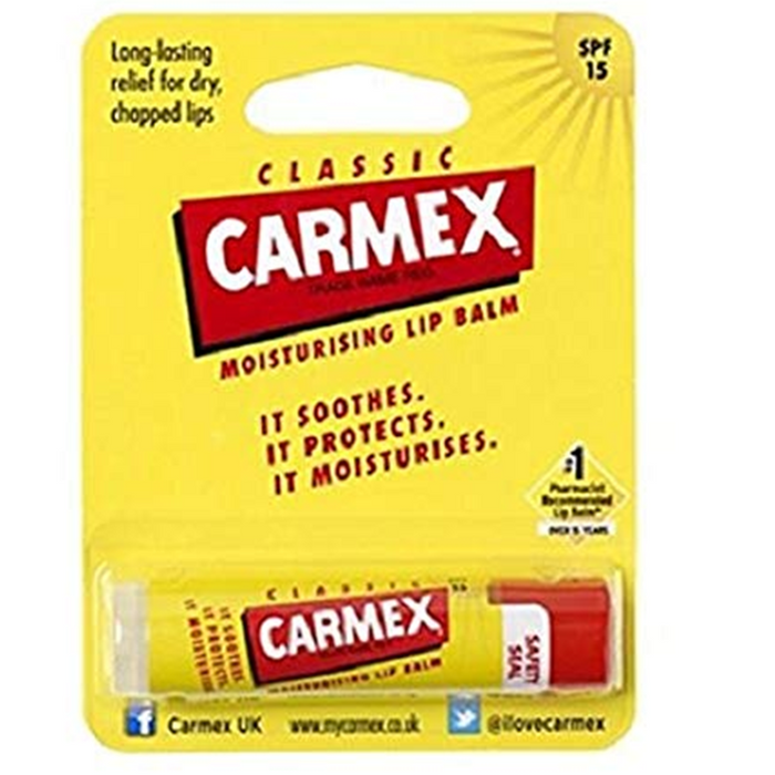 Carmex Classic Moisturizing Lip Balm Pot ສໍາລັບປາກແຫ້ງ ແລະແຕກ ຂະໜາດ 4.25g