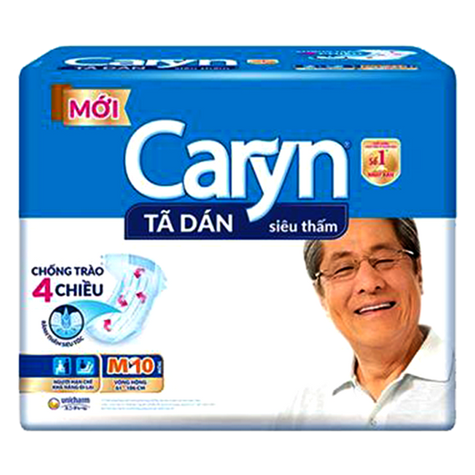 Caryn Tape Diapers Adult  Size M Pack of 10pcs