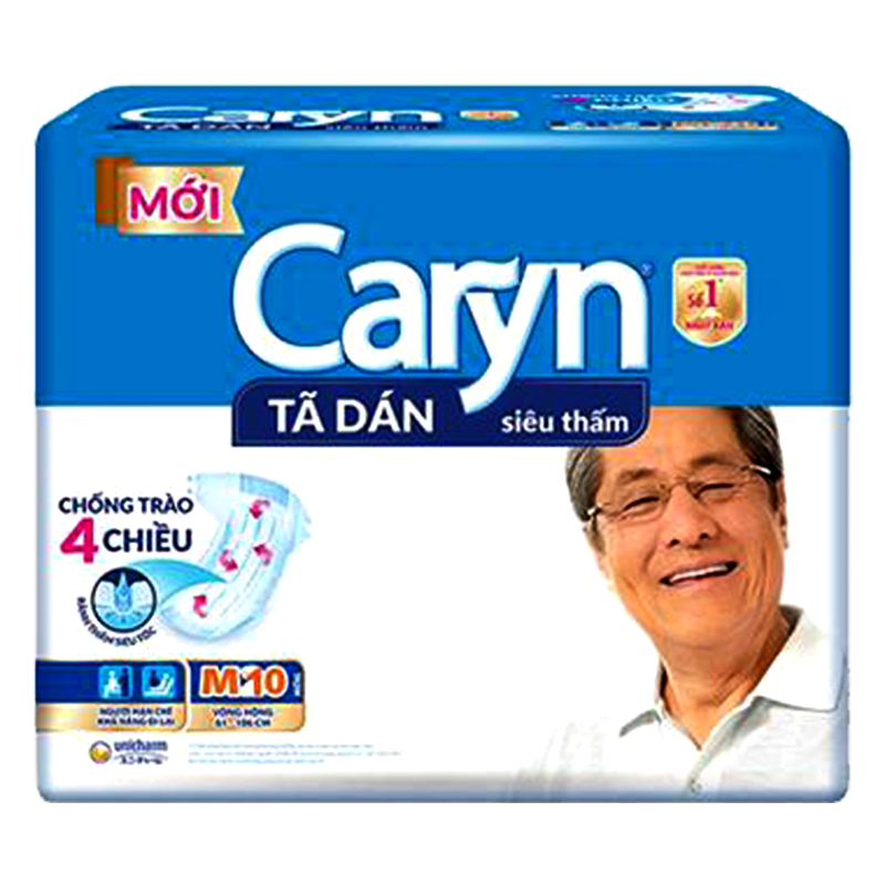 Caryn Tape Diapers Adult  Size M Pack of 10pcs