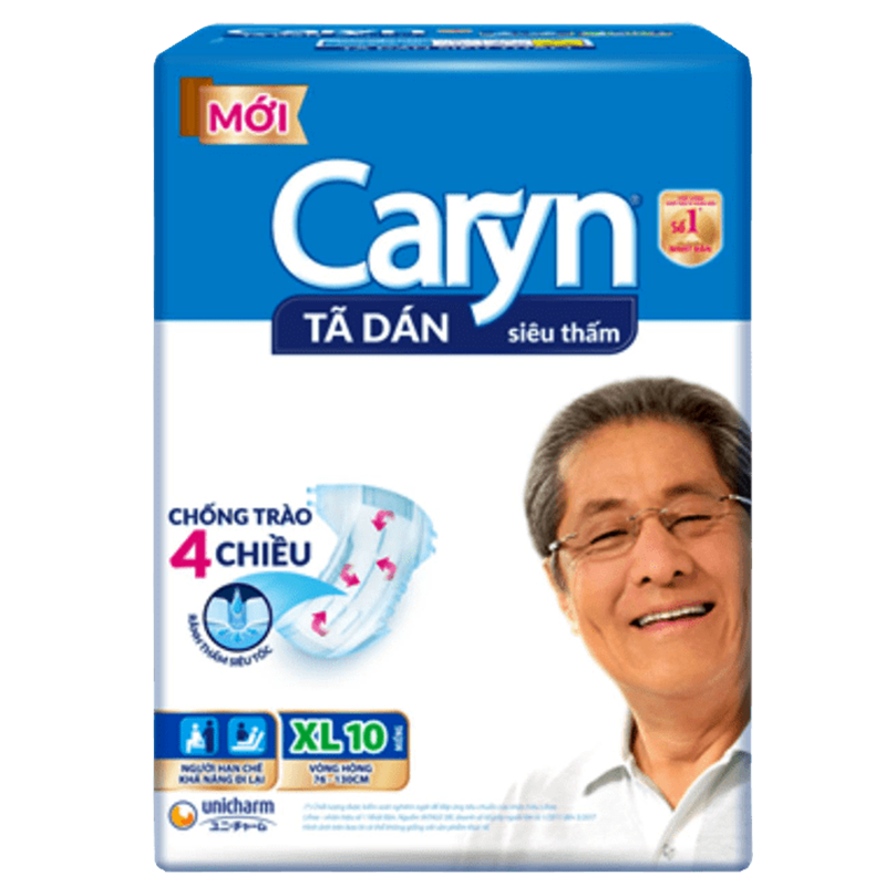 Caryn Tape Diapers Adult Size XL Pack 10Pcs