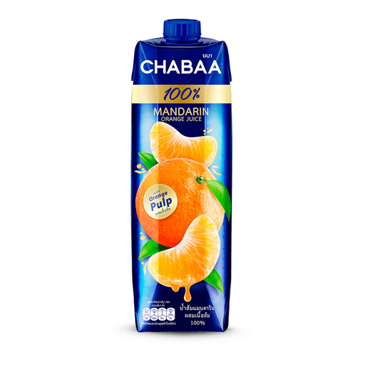 Chabaa Mandarin Orange Juice with Orange Pulp 100percent 1000ml
